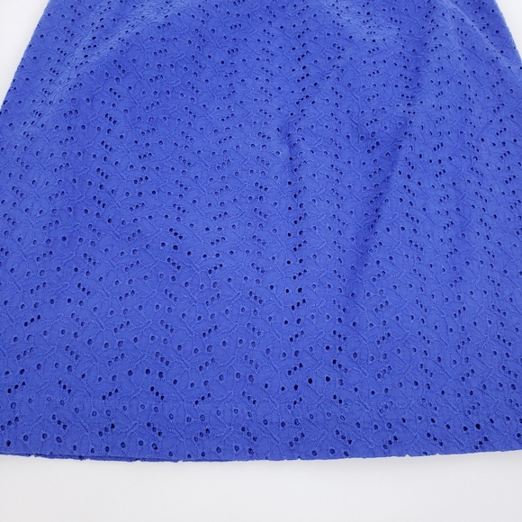L.L. Bean Favorite Fit Eyelet Skirt Sz 12 - Picture 4 of 8